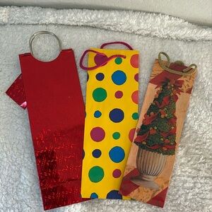 Bundle of 3 new wine gift bags